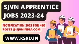 SJVN Apprentice Jobs Notification 2023 for 460 Posts @ sjvnindia.com