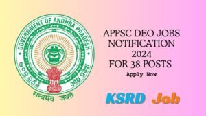 APPSC Notification 2024 For 38 Posts