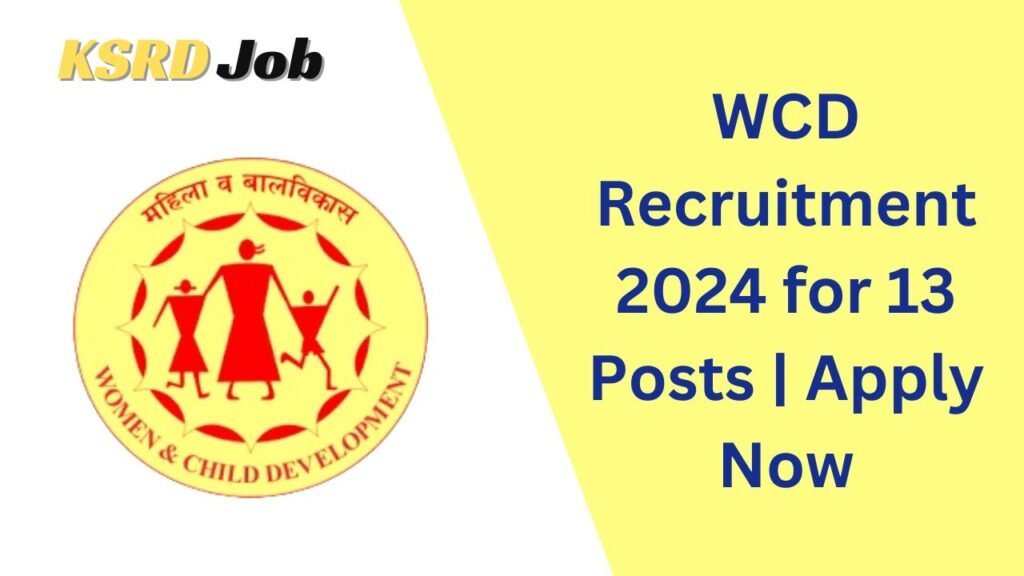 WCD Recruitment 2024