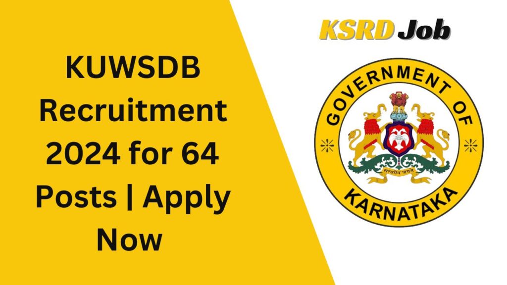 KUWSDB Recruitment 2024