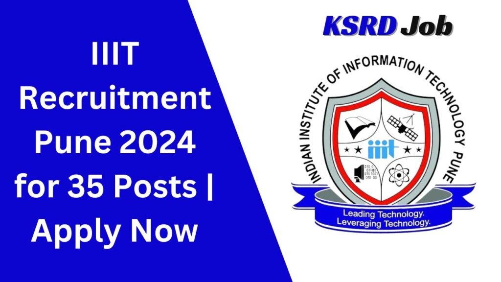 IIIT Recruitment Pune 2024