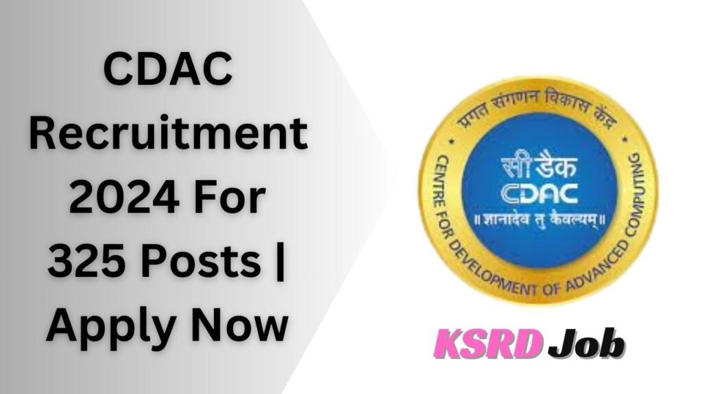CDAC Recruitment 2024 