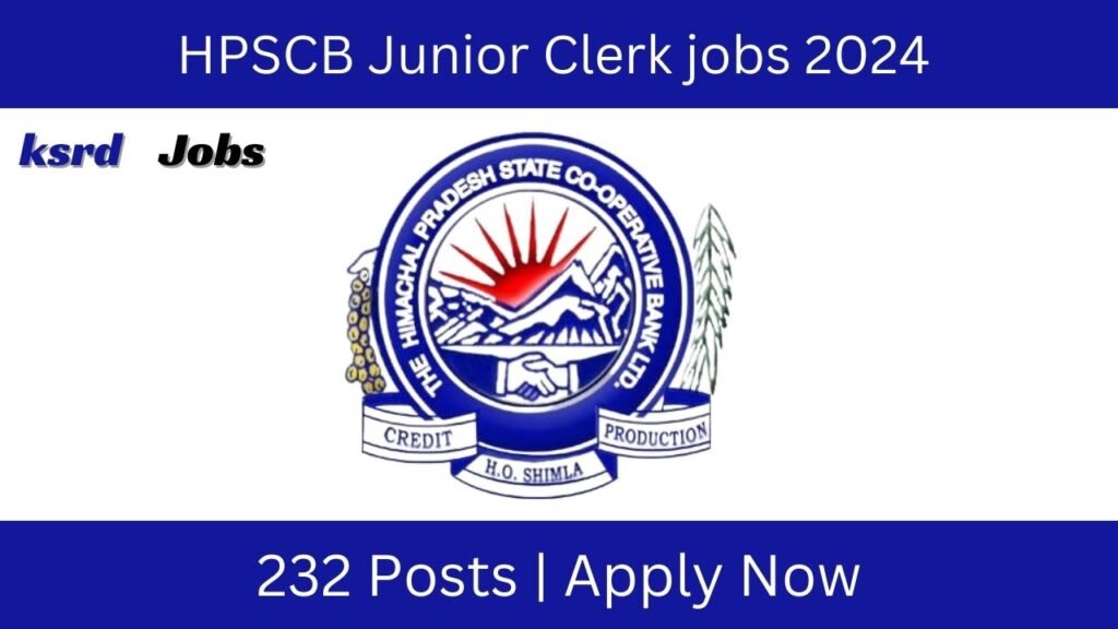 HPSCB Junior Clerk jobs 2024