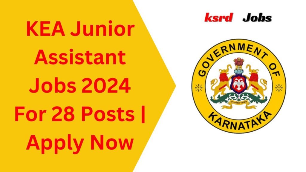 KEA Junior Assistant Jobs 2024