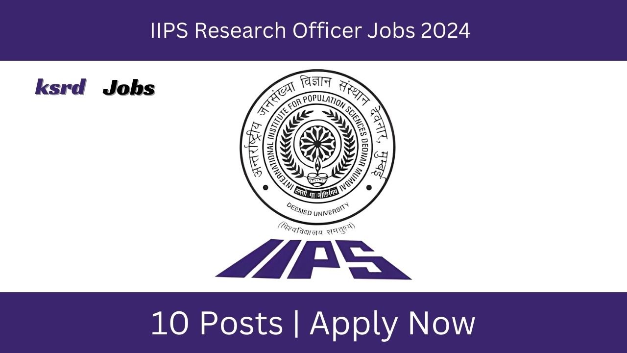 IIPS Research Officer Jobs 2024