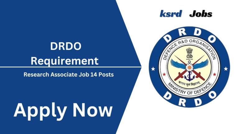 DRDO Research Associate Job