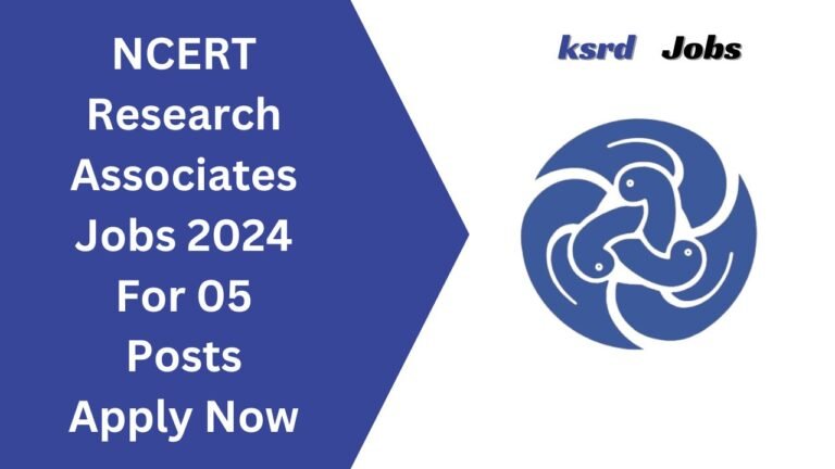 NCERT Research Associates Jobs 2024
