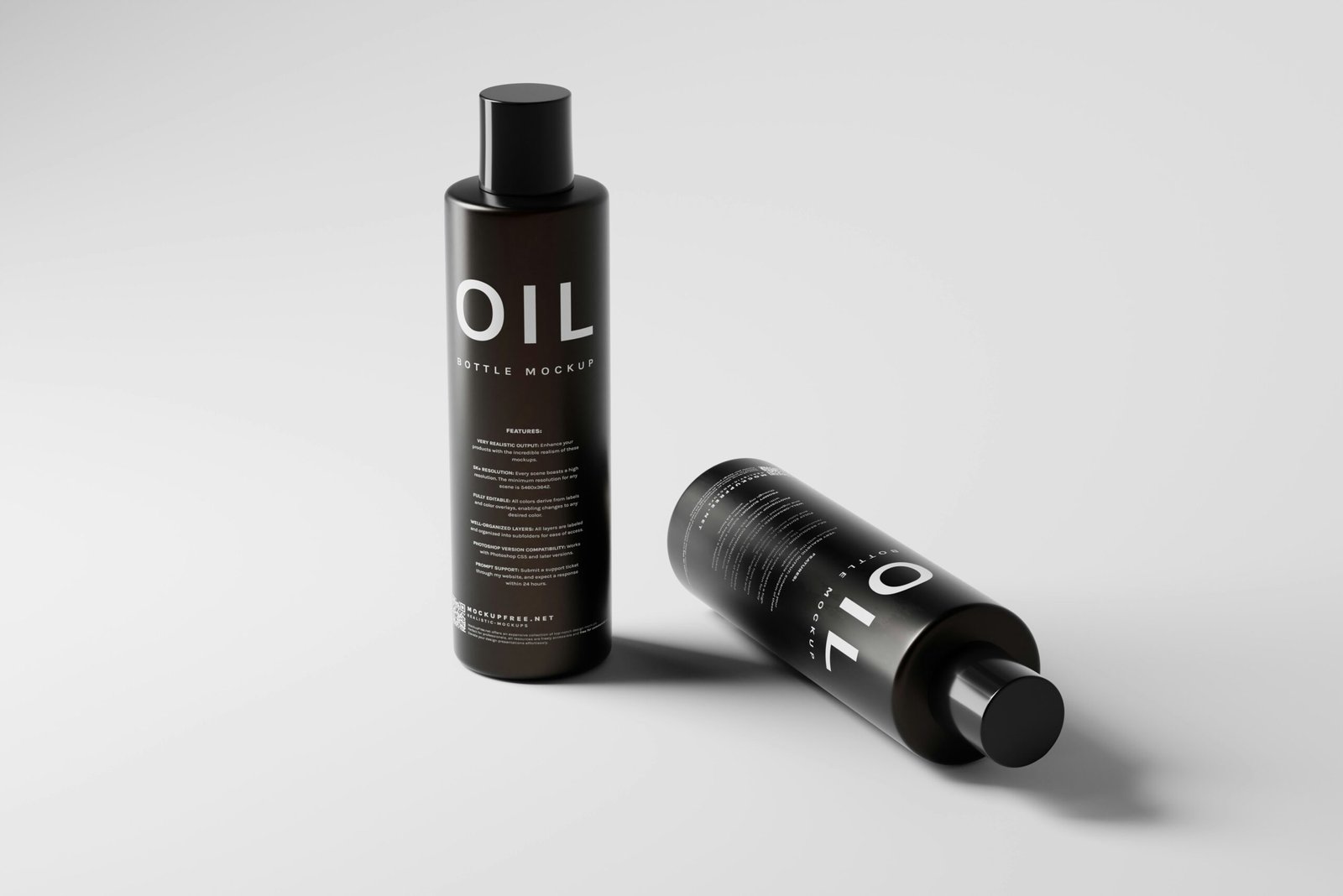 a bottle of oil next to a tube of oil